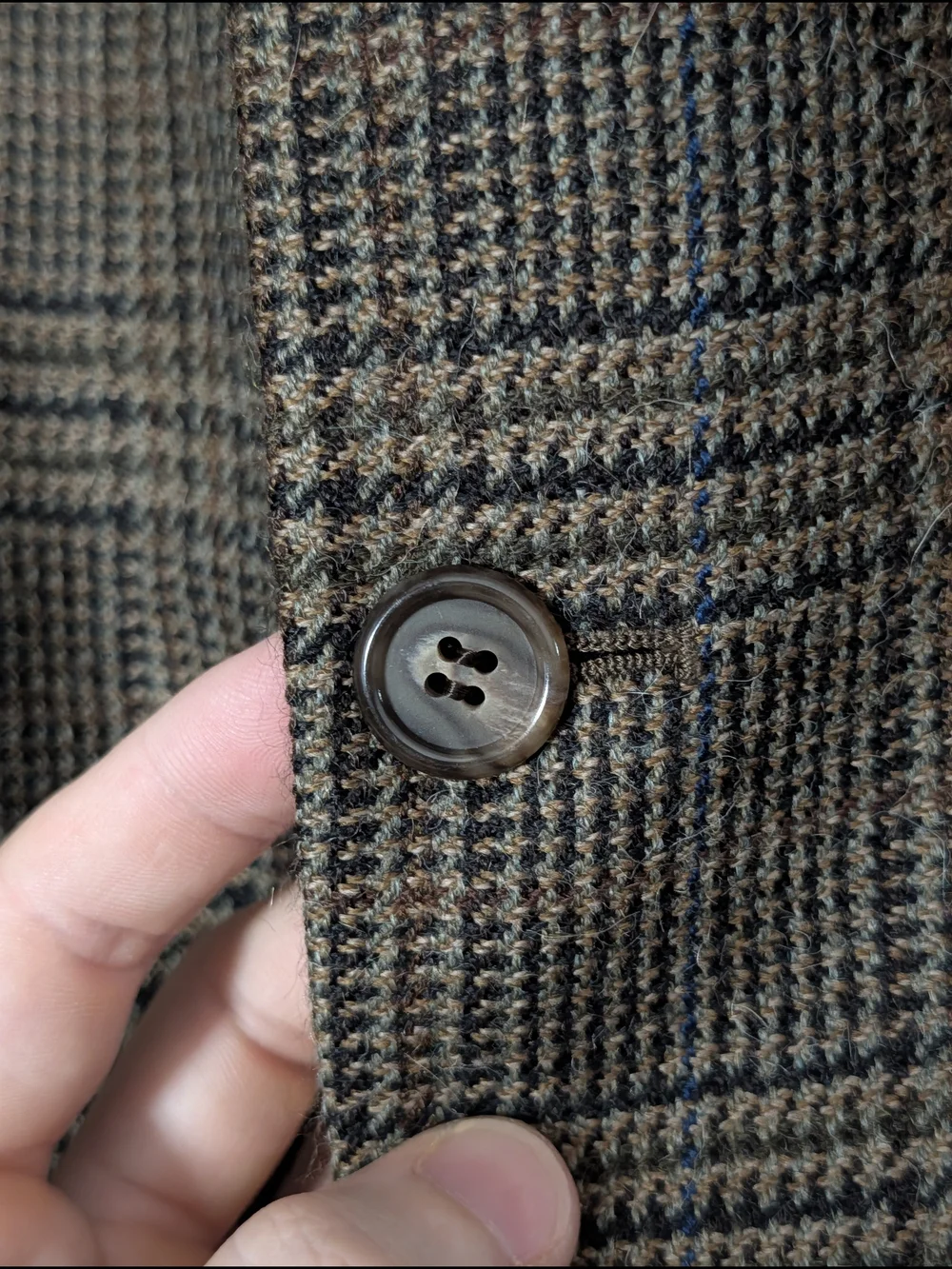 Brooks Brothers Vintage Made in USA Brown Plaid Tweed Sport Coat 43R